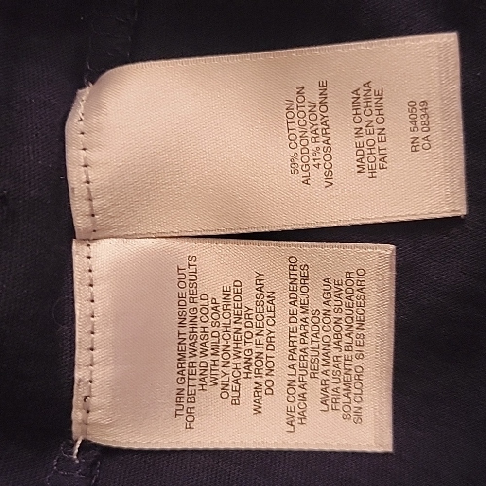 Jones New York Signature Navy Sleeveless Tank Top w/Matching Cardigan EUC XL - Picture 6 of 7